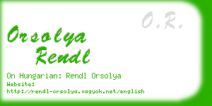 orsolya rendl business card